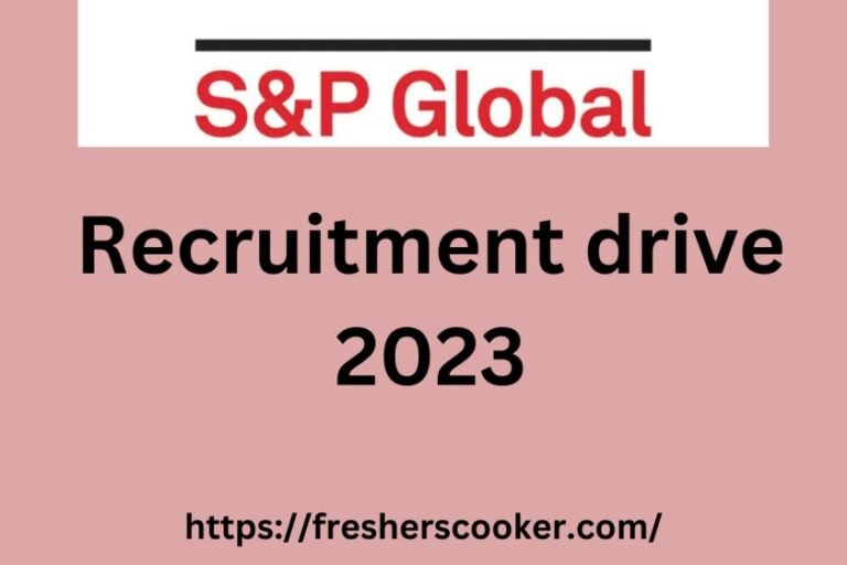 S&P Global Recruitment 2023