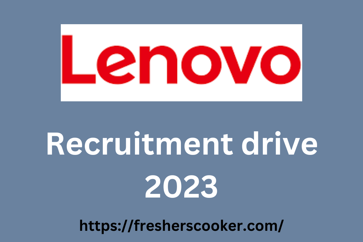 Lenovo Jobs Bangalore 2023