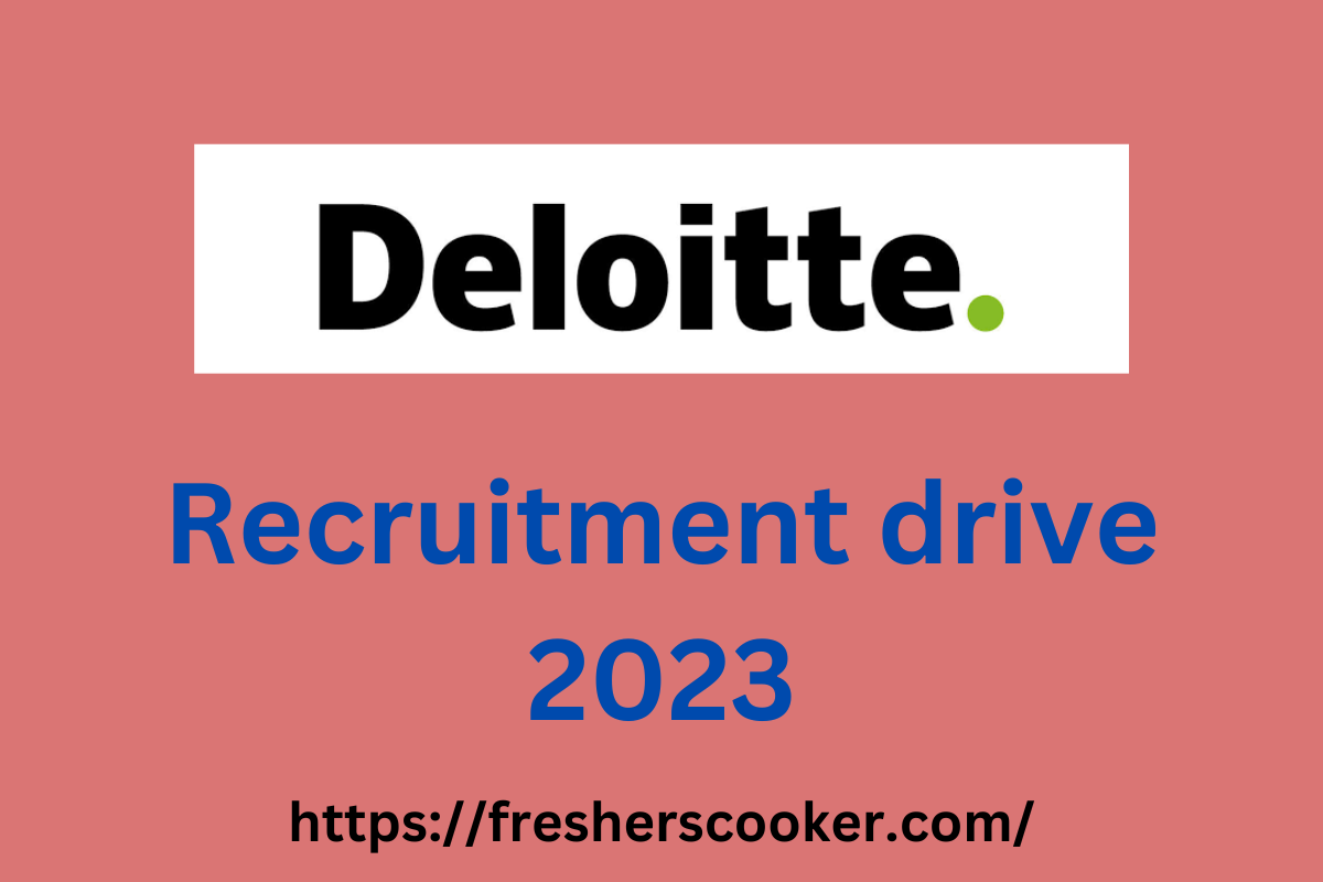 Deloitte Fresher Jobs 2023