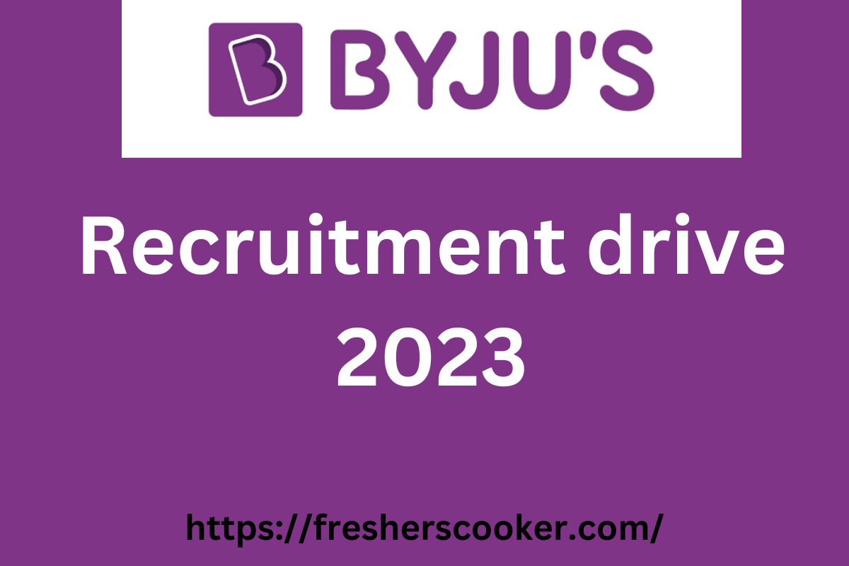 BYJUS Off Campus Drive 2023