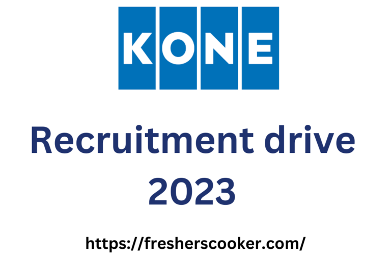 KONE Recruitment 2023