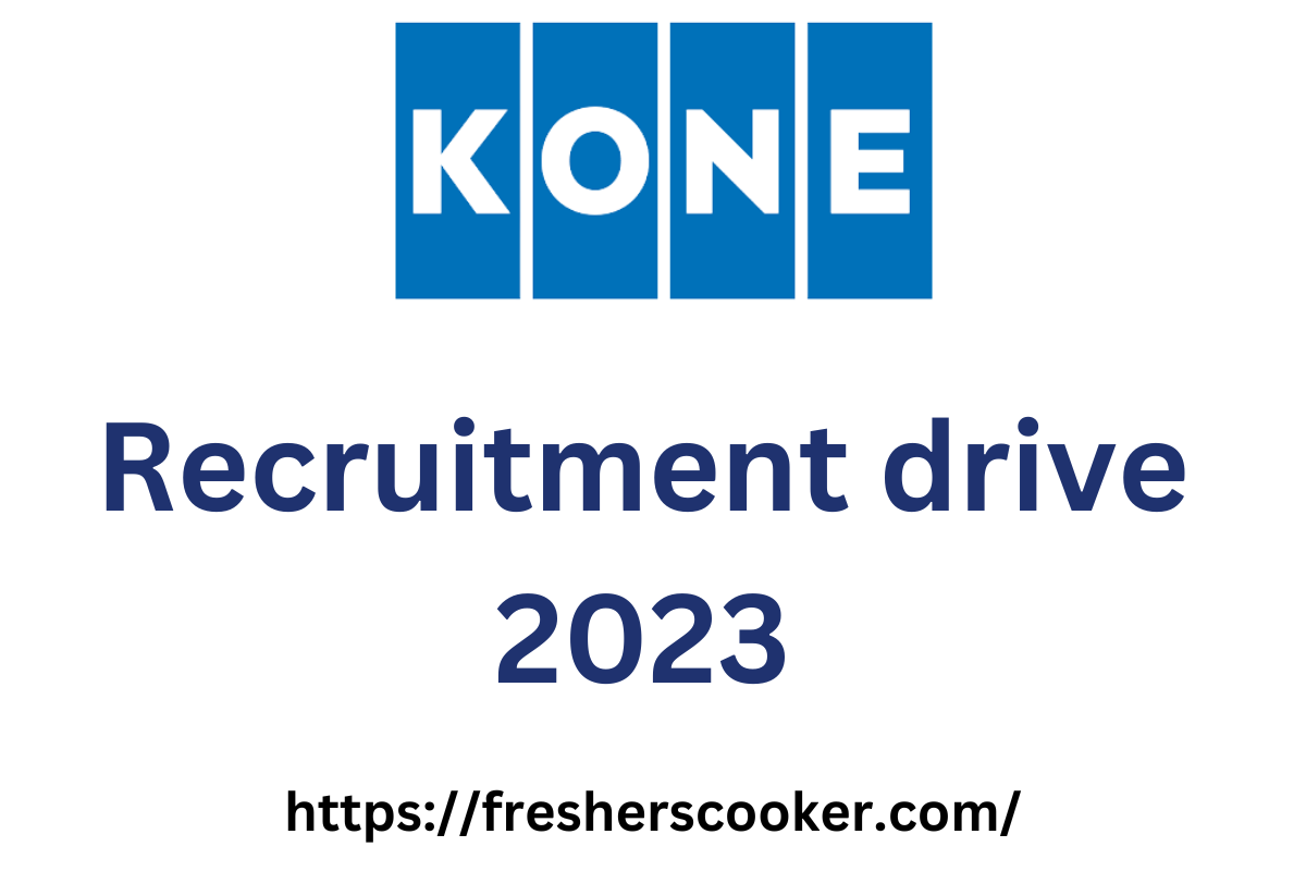 KONE Recruitment 2023