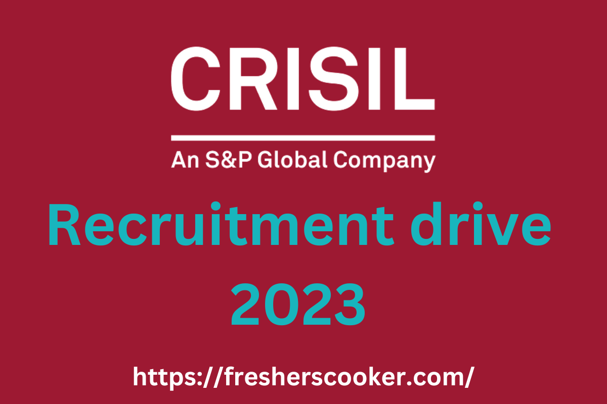 CRISIL Off Campus Drive 2023