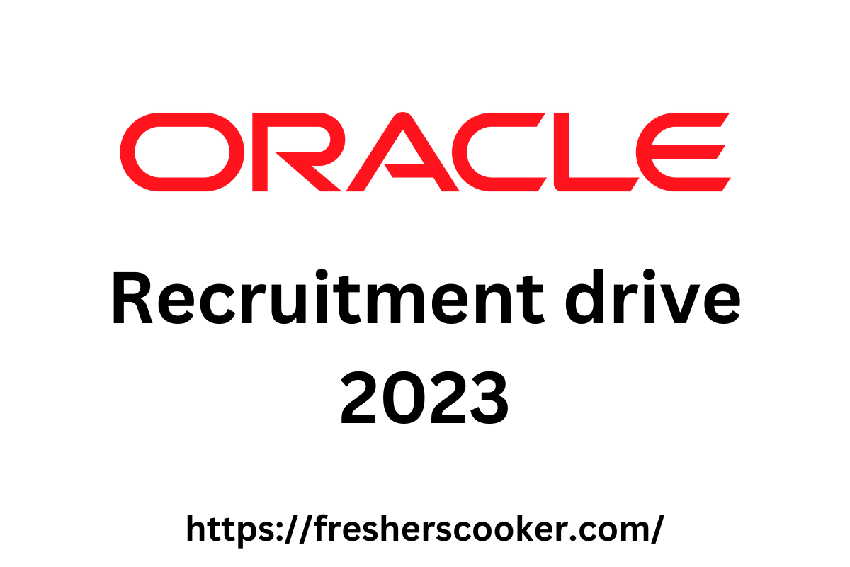 Oracle Jobs Bengaluru 2023