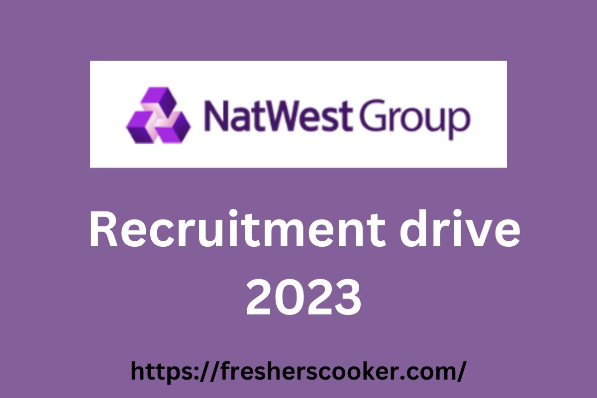 Natwest Group Recruitment 2023