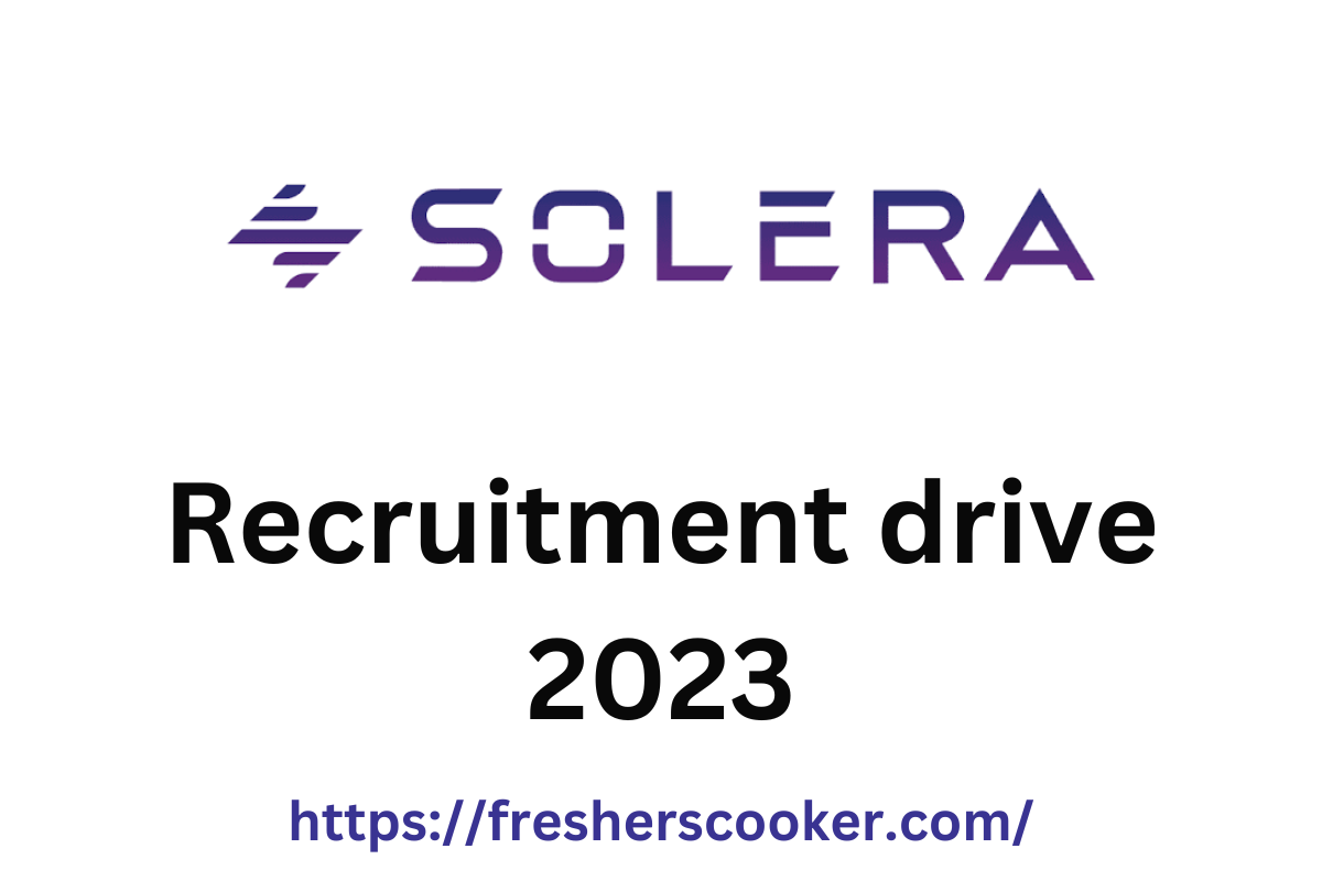 Solera Freshers Recruitment 2023