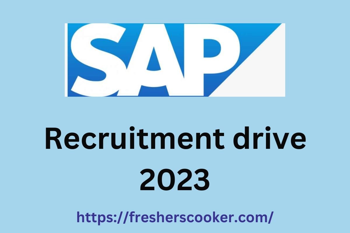 SAP Freshers Recruitment 2023