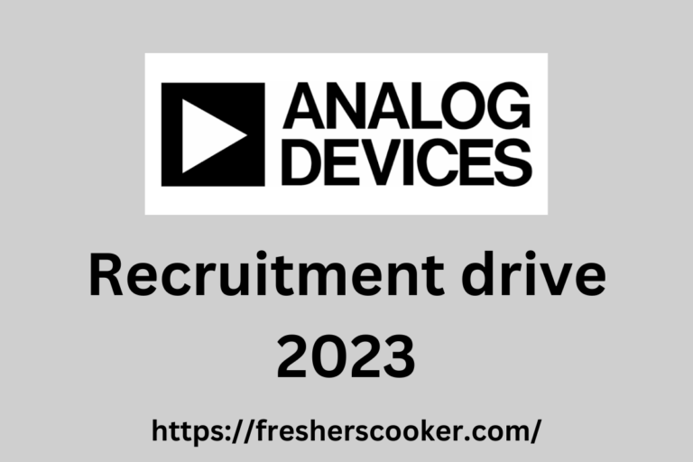 Analog Devices Recruitment 2023