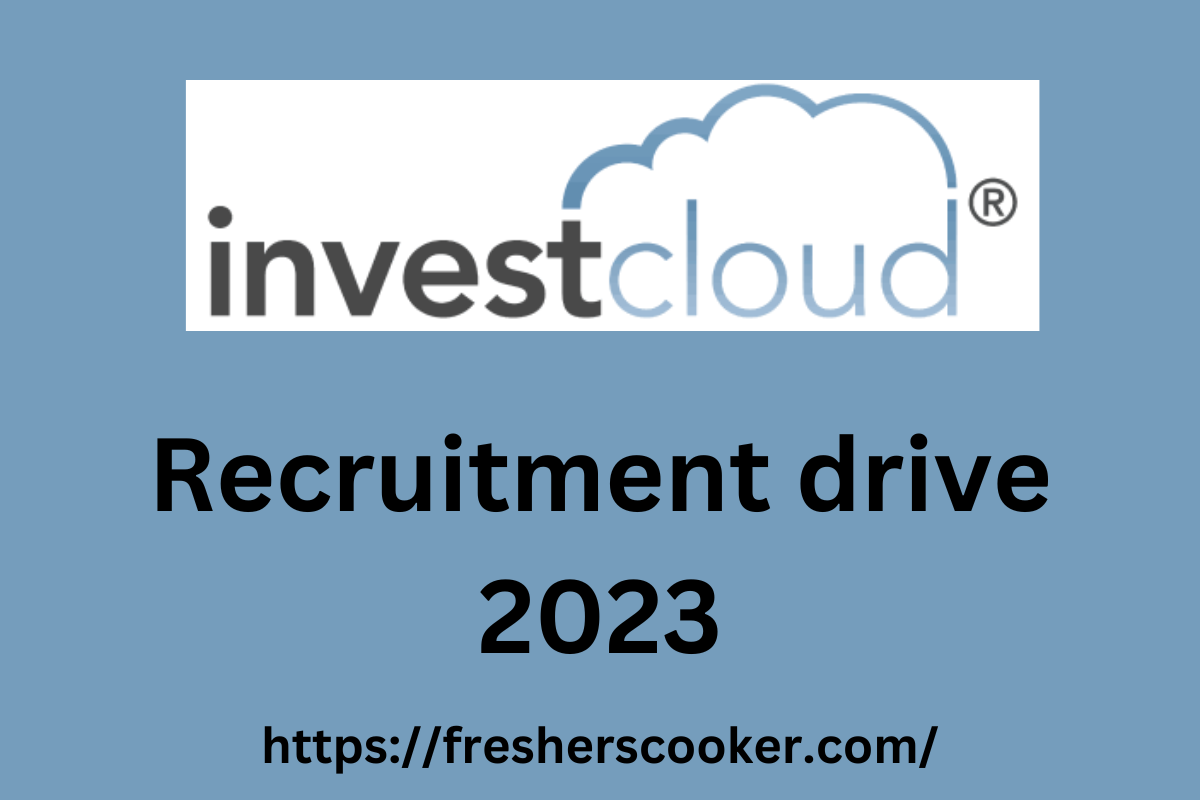 InvestCloud Jobs Recruitment 2023