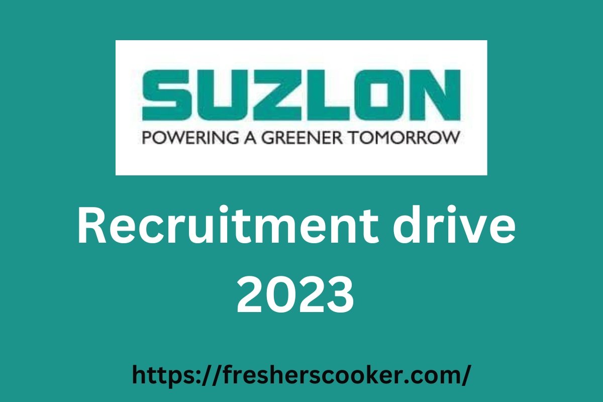 Suzlon Recruitment 2023