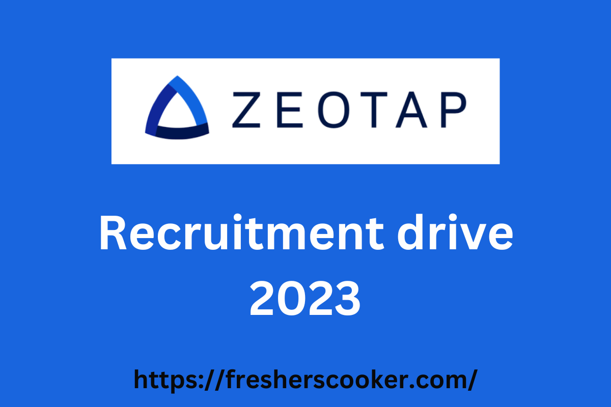 Zeotap Recruitment 2023