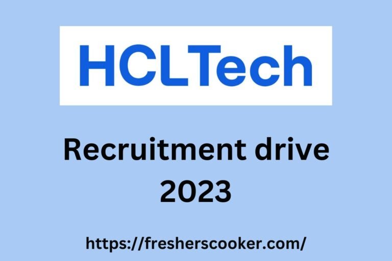HCLTech Recruitment 2023