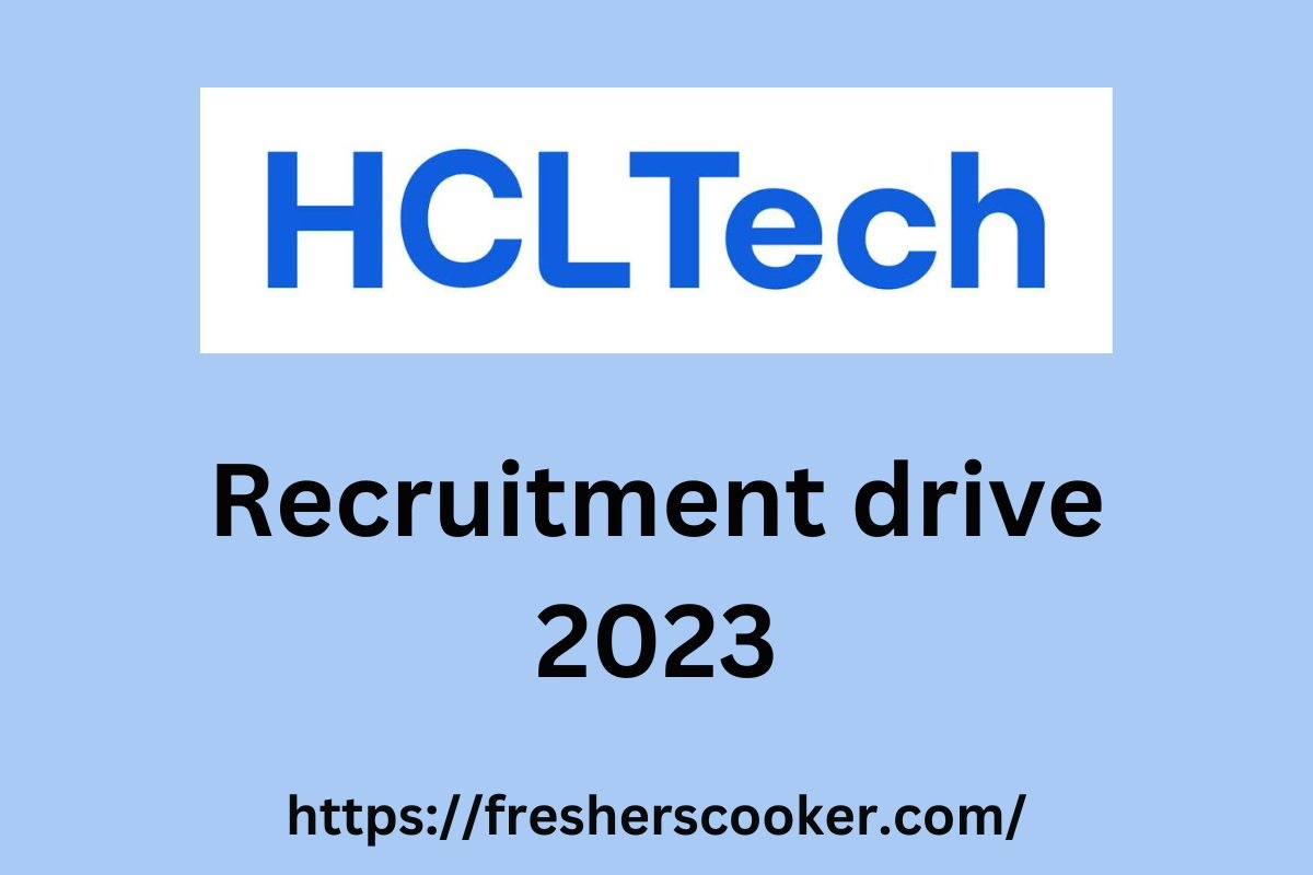 HCLTech Recruitment 2023