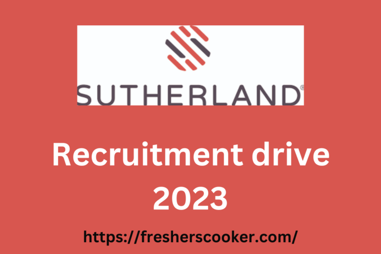 Sutherland Campus Recruitment 2023