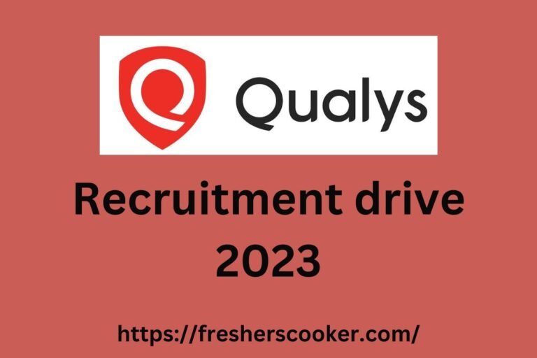 Qualys Off Campus Recruitment 2023